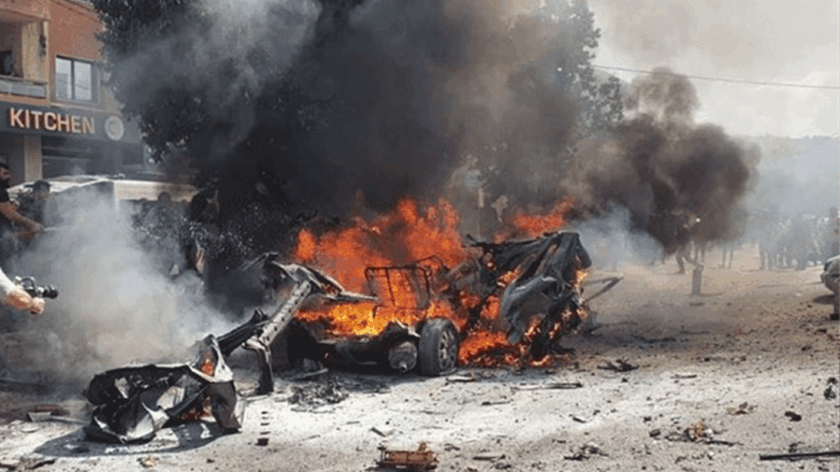 غارة اسرائيلية تستهدف سيارة في بلدة كفرصير