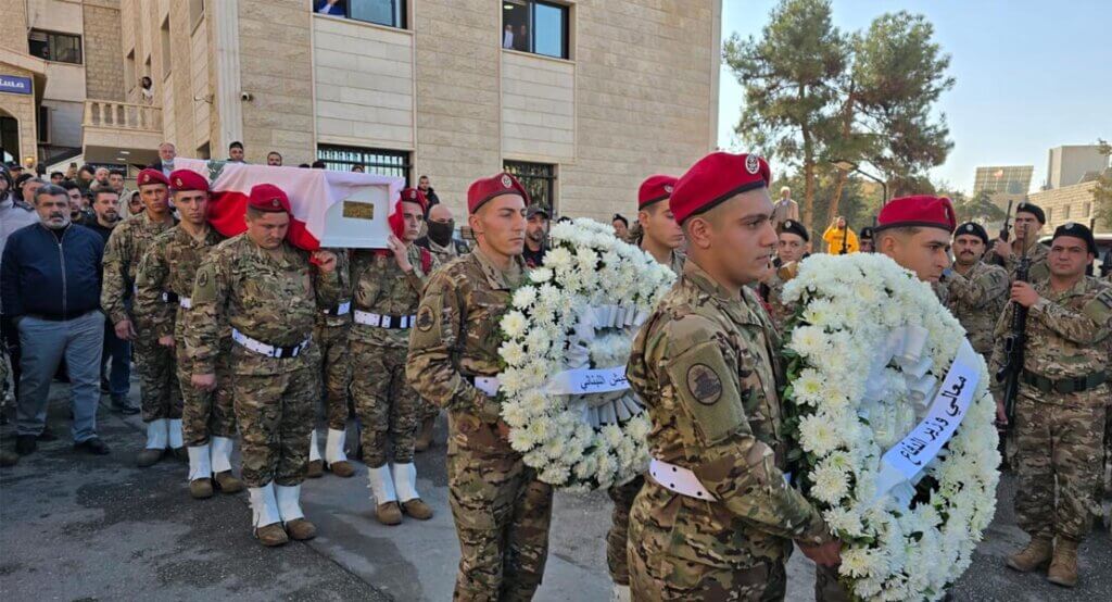 مراسم عسكرية مهيبة لشهيدي الجيش في بعلبك